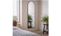 Black Full Length Arch Wall Mirror 150x50cm For Hallway Dressing Area