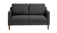 Knox Fabric 2 Seater Sofa Charcoal Modern Living Room Furniture Comfort