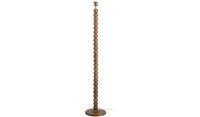 Bobbin Mango Wood Floor Lamp Base - Walnut