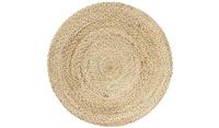 Braided Round Natural Jute Flatweave Rug - 100cm