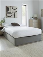 Duncan End Lift Up Storage Ottoman Double Bed Grey FREE DELIVERY