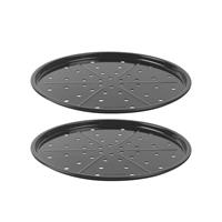Salter Brilliance Pizza Pan Set 2 Non-Stick Trays, PFAS-Free, 33cm, UK Made