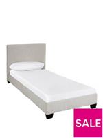 Riley Fabric Single Bed Frame Grey Stylish and Cozy Bedroom Furniture Solution