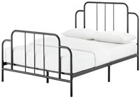 JACQUES DOUBLE METAL BED FRAME BLACK Modern Bedroom Furniture Industrial