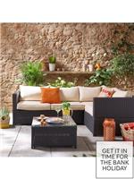 Vancouver 3-Piece Corner Rattan Set Modern and Comfortable Outdoor Furniture