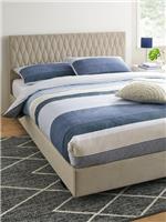 Ashton Fabric Kingsize Bed Frame Light Grey Stylish and Modern Bed Solution