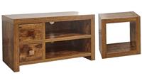 GFW Jakarta 2 Piece Furniture Set with 90 cm TV Unit Easy Assembly