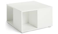 Squares Coffee Table White Modern Living Room Furniture Storage Organiser