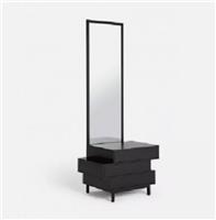 Habitat Greenwich 3 Drawer Storage Dresser with Mirror - Black