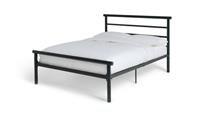 Avalon Small Double Metal Bed Frame Black Modern Bedroom Furniture Industrial