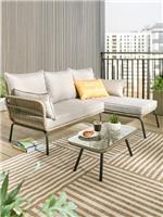 Marbella Corner Chaise & OUTDOOR FURNITURE & LOUNGE & SPACE SAVING DESIGN