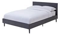 Skylar Double Bed Frame Black Modern Bedroom Furniture With Headboard