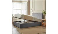 Pandora Small Double End Lift Ottoman Bed Grey Modern Bedroom Storage