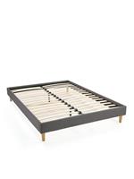 Prairie Platform Double Bed Grey Modern Bedroom Solutuon Space-Saving