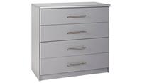 Normandy 4 Drawer Chest Grey Storage Organiser Bedroom Furniture