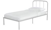 Freja Single Metal Bed Frame Silver Durable Construction Long Lasting