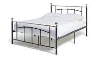 Yani Kingsize Metal Bed Frame Black Modern Bedroom Furniture Industrial