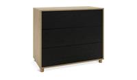 Habitat Koda 3 Drawer Chest - Black
