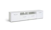 Hayward 2 Door TV Unit White Gloss Storage Cabinet Media Stand Furniture