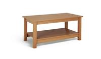 Malibu Coffee Table Oak Effect Compact Size Easy Assembly