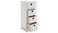 Edie 4 Drawer Storage Unit  White