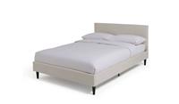 Skylar Double Bed Frame White Modern Bedroom Furniture With Headboard