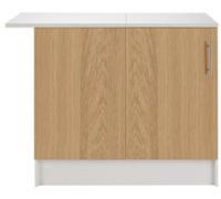 Athina Corner Unit Oak Functional Stylish Home Storage Solution for Any Room