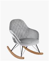 Little Seeds Monarch Hill Dahlia Upholstered Nursery Rocker Grey