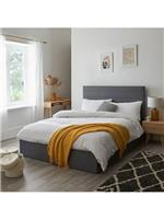 Lennox Fabric Double Bed Frame Grey Durable and Comfortable Bed Frame Design