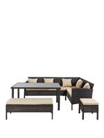 Monte Carlo Corner Dining Set Seats Up To 8 Stylish Spacious Outdoor Furniture