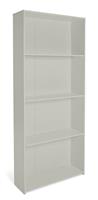 Malibu Wide Bookcase Grey Modern and Functional Home Organization