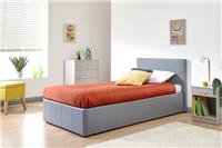 Source Side Lift Ottoman Single Bed Grey Modern Bedroom Storage Solution