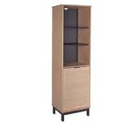 Industrial 1 Door 2 Shelf Bookcase Sturdy Storage Unit Ideal for Home or Office