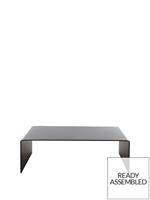 Glass Coffee Table Black Modern and Elegant Living Room Furniture Solution