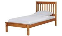 Aspley Single Wooden Bed Frame Oak Stain Stylish and Durable Bedroom Furniture