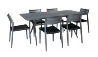 Lobos 6 Seat Table Set With Chairs Sturdy and Stylish Outdoor Dining Furniture