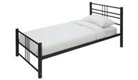 Atlas Single Bed Frame Black Sturdy and Stylish Bedroom Furniture for Kids