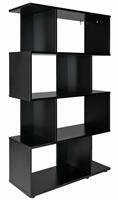 Hayward 5 Shelf Bookcase Black Gloss Modern and Stylish Storage Solution