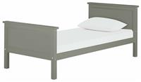 Brooklyn Single Bed Frame Grey Sturdy and Modern Bedroom Furniture for Kids
