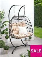 Nova 2 Seater Swing - Black Stylish Comfortable Outdoor Seating for Any Garden