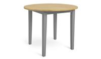 Chicago Solid Wood 2-4 Seater Dining Table Grey Family Dining Room