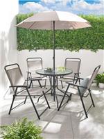 Santa Rosa 6-Piece Dining Set Garden Furniture Durable Outdoor Dining Solution