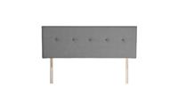 Dalham King Size Grey Upholstered Headboard Comfortable Bedroom Furniture