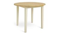 Chicago Solid Wood 2-4 Seater Dining Table Off White Durable Family