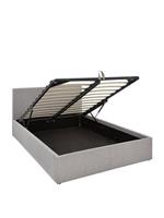 Alexis Ottoman Bed Small Double Grey Modern Spacious Storage Bed for Bedrooms