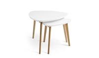 Cato Nest of 2 Tables - White
