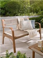 Valencia Wooden Bench Garden Patio Seat Outdoor Furniture Teak UK