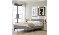 Kristopher Small Double Fabric Bed Frame - Grey