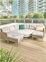 Sahara 8-Piece Multi Position Corner Set Outdoor Garden & Patio Furniture