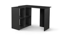 Malibu Corner Office Desk Black Compact Study Table